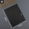 Tabla de Escritura de Cuero A4 con Impresión de Logo, Carpeta de Oficina para Negocios, Bloc de Notas, Carpeta para Guardar Recibos, Diseño Simple