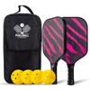 Juego de paletas de pickleball personalizadas de fábrica de Guangzhou, juego de raquetas de pickleball de fibra de carbono, venta al por mayor transfronteriza, raqueta de pickleball