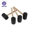 Procesando martillo de goma negro personalizado de 180g mango de madera martillo de cuero martillo de estantería