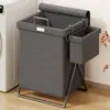 Cesto de Roupas Sujas, Cesto de Armazenamento de Lavanderia de Grande Capacidade, Rack de Armazenamento Dobrável para Uso Doméstico, Cesto de Lavanderia para Banheiro