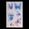 Nuevo Tatuaje Adhesivo Fluorescente Marino de Mariposa Transfronterizo Festival de Música Concierto Bar Fiesta Baile Tatuaje Adhesivo Luminoso