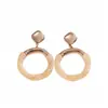 Pendientes Redondos Empalmados de Resina Retro Originales Europeos y Americanos, Pendientes Simples de Alta Gama Transfronterizos, Accesorios para Orejas de Moda de Nicho