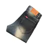 Moda Casual Retro de Otoño e Invierno de Gama Alta Jeans Clásicos Elásticos Ajustados Rectos Pequeños Pantalones Largos Ropa para Hombre