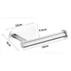Portarrollos de Papel Perforado Corto de Acero Inoxidable para Pared, Montaje sin Taladro para Papel Higiénico en Baño y Cocina, de Amazon