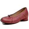 Nuevo producto~Zapatos casuales de estilo coreano, simples, modernos y cómodos de punta dividida, nuevos zapatos Mary Jane de otoño 2026 para uso en exteriores