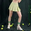 Conjunto de Falda de Tenis para Mujer, Chaleco Deportivo sin Mangas con Cuello Polo, Falda Plisada de Cintura Alta, Conjunto de Dos Piezas de Falda de Fitness Yoga de Secado Rápido