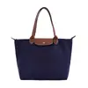 Bolsa de ombro minimalista de cor sólida, resistente à água, de nylon leve, transfronteiriça, bolsa tote de grande capacidade para o dia a dia