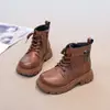 Nuevas Botas Martin Estilo Británico 2026 para Niños, Botines de Suela Suave para Niñas, Botines Bajos de Cuero Suave para Otoño
