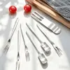 Espátula para Pastel de Acero Inoxidable 304 al por Mayor para Hoteles y Uso Doméstico, Logo Personalizable, Cuchillo y Tenedor para Pastel de Luna de Cumpleaños, Cuchara de Postre, Tenedor de Fruta