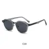 Nuevas gafas de sol para hombre transfronterizas con diseño de patilla plana, protección UV, montura de acetato TR