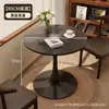 Mesa de Café Redonda para Sala de Estar, Mesa Redonda Pequeña de Tulipán para Recepción de Ocio y Negociación, Mesa de Té Pequeña Estilo Americano para Balcón