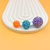 Bola de diamante de resina Shambhala de 20 mm, bola de arándano, cuentas de agujero recto, joyería DIY, bola de diamante acrílico, accesorios colgantes