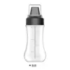 Aderezo para ensaladas, salsa de tomate, botella dispensadora de salsa, botella para condimentos, botella dispensadora de alimentos graduada de cinco orificios, botella dispensadora de condimentos