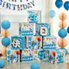 Suprimentos de Decoração para Celebração de Aniversário para Crianças e Meninas, Primeiro Aniversário, Mês Cheio, Montagem de Cena para Banquete de Cem Dias, Caixas de Chão