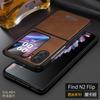 Funda para teléfono FindN3Flip SULADA Junshang, funda protectora de piel de vaca para OPPO, funda plegable con pantalla