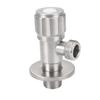 Válvula de Ángulo de Acero Inoxidable 304 para Baño Inodoro Calentador de Agua Fría y Caliente Una Entrada Dos Salidas Válvula de Ángulo en T de Gran Caudal Venta al por Mayor
