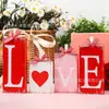 Nuevos Adornos de Madera para el Día de San Valentín Transfronterizos 2027 con Impresión UV a Doble Cara, Recuerdos de Madera en Forma de Corazón para Aniversarios de Boda