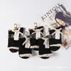 Envío Gratis Calcetines de Invierno para Mujer Encaje Aromaterapia Antibacterianos Calcetines Malolientes Calcetines de Algodón de Oreja Color Sólido Algodón Peinado Calcetines Anti-Pilling