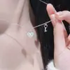Collar de acero titanio con borla de estrella de explosión de sonido para mujer, nicho, súper dulce, súper hada, estrella joker, cadena para clavícula, venta al por mayor