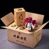 Botella de Licor Botella Vacía 500ml Jarra de Cerámica Retro para Vino Botella de Vidrio Japonesa Sellada de Fábrica Jarra de Vino de 1.5 Jin