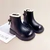 Botas para Niña 2026 Otoño/Invierno Nuevo Estilo Suela Suave para Bebé Antideslizantes Botines Cortos Moño de Encaje Botas de Combate de Princesa