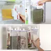 Cubo de arroz sellado portátil de plástico estilo japonés con taza medidora, caja de almacenamiento de arroz a prueba de humedad y a prueba de insectos, tanque de almacenamiento de granos y fideos para cocina