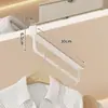 Barra de Colgar para Armario Estrecho Montada en la Parte Superior, Barra Horizontal sin Taladro, Colgador de Ropa para Dormitorio, Colgador Vertical para Armario, Colgador Delgado Debajo del Armario