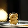 Ébano Desenho de Linha Fofo de Desenho Animado Bolso Urso Redondo Acessório Artesanato DIY Feito à Mão Corrente de Celular Pingente Acessório de Joia