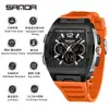Reloj Deportivo Sanda de Doble Pantalla para Estudiantes de Secundaria, Montañismo al Aire Libre, Hora Mundial, Resistente al Agua, Cuenta Atrás, Versátil, Elegante Reloj Electrónico