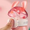 Taza térmica portátil Abilia New Cartoon Moe Rabbit para escuela primaria, para hombres y mujeres, con ventosa de acero inoxidable 316