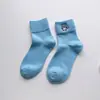 Calcetines de Primavera y Verano para Niños de Media Pantorrilla Calcetines de Algodón con Dibujos Absorbentes de Olor y Humedad Calcetines Casuales para Mujer Bordados de Animales Lindos Calcetines para Mujer