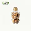 Frasco de Empaque Forma de Gatito Grado Alimenticio Mascota 50ml Botella de Plástico Transparente Bebida de Jugo Botella Sellada
