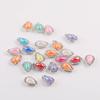 Ventas Calientes Transfronterizas Gota de Agua Girasol Cosido a Mano Garra Diamante Piedra de Contorno DIY Hecho a Mano Accesorios para el Cabello Accesorios de Material para Ropa