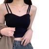 Verano Nuevo Camisola Chaleco Pequeño con Almohadilla en el Pecho Base Interior Primavera y Otoño Top Ropa Exterior Push-up Deportivo Antiluz Mujeres