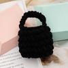 Bolsa para fone de ouvido kapi barakatone de tricô de lã feita à mão porta-moedas armazenamento capa protetora acessórios para pendurar presente