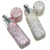 Botella de Spray Desodorante Nueva Transfronteriza de Diamante Completo 10ml Botella de Perfume Tipo Pulsador Incrustada de Diamantes Botella Mini Portátil para Viaje