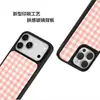 Funda de Teléfono Estilo Coreano Rosa y Blanco Cuadros Vichy Simple iPhone 17/18 Pro Max Nueva Funda Protectora
