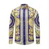 Camisa de Manga Larga Simple para Hombre Transfronteriza Camisa Hawaiana Primavera y Otoño Top con Estampado Digital 3D