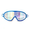 Gafas de natación infantiles de marco grande, gafas transparentes de alta definición antivaho e impermeables, gafas de natación infantiles selladas cómodas de silicona