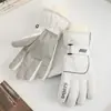 Guantes de Esquí para Mujer, Forrados de Polar Grueso para Invierno, Ciclismo al Aire Libre, a Prueba de Frío, Cortavientos, Deportes de Montañismo, Guantes Calientes y a Prueba de Frío