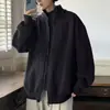 Cárdigan de Punto para Hombre Primavera y Otoño Estilo Japonés Retro Estilo Holgado Perezoso Prendas de Punto Exteriores Chaqueta de Punto con Cremallera para Hombre
