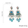 Pendientes de Borla con Lazo de Flor de Aguja Plateada Estilo Palacio Modernos Elegantes Versátiles Lujo Accesible Pendientes de Gama Alta para Mujer