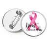 Amazon Insignia Pin Cinta Rosa Logo Pecho Cuidado Salud Femenina Pin Insignia Retro Joyería