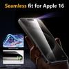 La Película de Privacidad Autoadhesiva con Ventosa Nano es Adecuada para la Protección de la Privacidad del Teléfono Móvil Apple iPhone16 y Puede Ser Removida Repetidamente