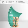 Trofeo Personalizable Color Cristal Metálico 2025 para Reunión Anual de Empleados Premios de Aniversario Competencia Medalla Creativa Personalizable