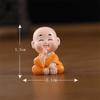 Mini Monge Zen Decoração Pequena Boneca Monge Escritório Desktop Decoração para Casa Decoração Criativa Fofa