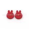 Botones de Resina Planos de Dos Agujeros de 11.5 mm con Pintura en Spray de Conejo, Botones Decorativos Coloridos con Pintura en Spray para Chaquetas, Botones para Manualidades