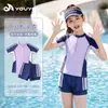 Trajes de Baño Nuevos de Verano para Niñas, Trajes de Baño de Dos Piezas de Secado Rápido para Niñas, Trajes de Baño para Aguas Termales para Bebés y Niños Mayores al por Mayor