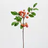 Árvore de frutas artificial grande com várias folhas, galho de lichia, decoração de jardim falso para janela de sala de exposição, ornamento floral de alta qualidade