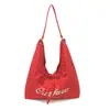 2026 Bolso de Lona Nuevo de Lunares para Mujer Bolso de Gran Capacidad Bolso Tote de Lona Bolso de Hombro de Nicho Bolso Cruzado Bolso de Mano